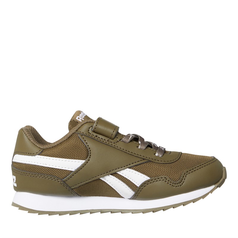 Reebok Classics Boys Reebok Royal Classic Jogger 3.0 1V Trainers Army Green/Army Green/Footwear White