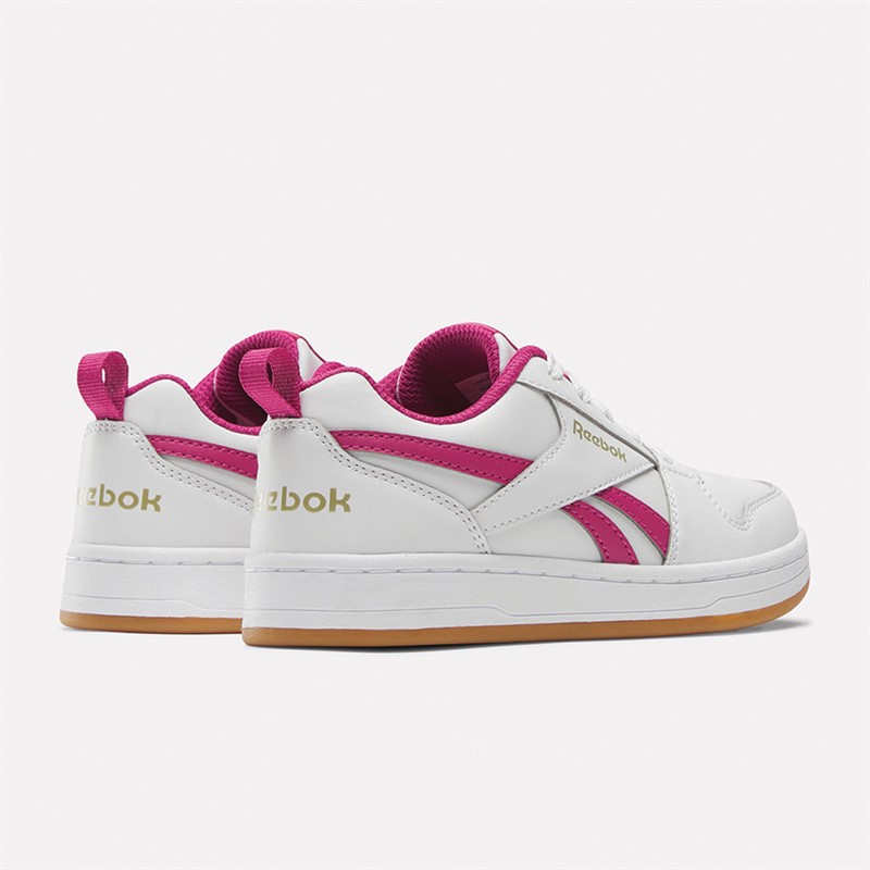 Reebok Classics Junior Girls Reebok Royal Prime 2.0 Trainers White/Seprpi/Gold Metallic