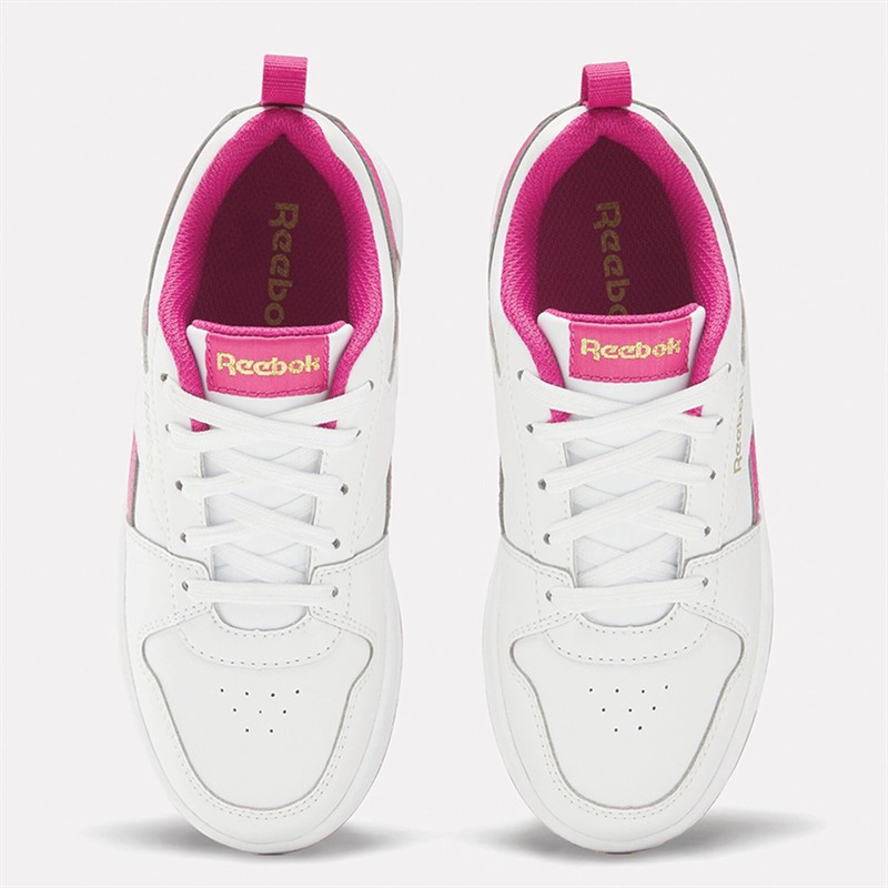 Reebok Classics Junior Girls Reebok Royal Prime 2.0 Trainers White/Seprpi/Gold Metallic