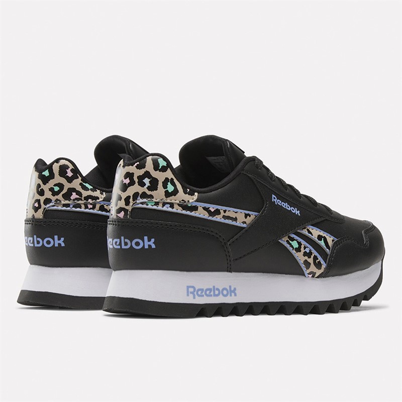 Reebok Classics Girls Reebok Royal Classic Jogger Platform Trainers Core Black/Lilac Glow/Modbei