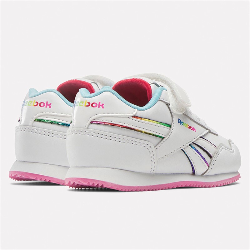 Reebok Classics Infant Girls Reebok Royal Classic Jogger 3.0 1V Trainers Footwear White/Vector Red/Digital Blue