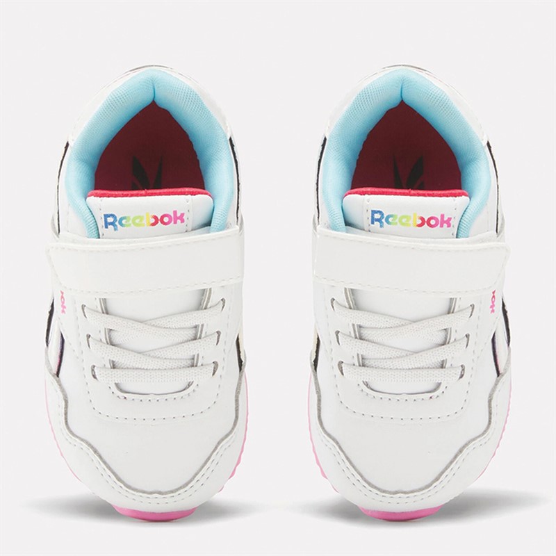 Reebok Classics Infant Girls Reebok Royal Classic Jogger 3.0 1V Trainers Footwear White/Vector Red/Digital Blue