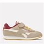 Reebok Classics Kids Royal Classic Jogger 3.0 1v Trainers Boulder Beige/Classic Burgundy/Retro Gold