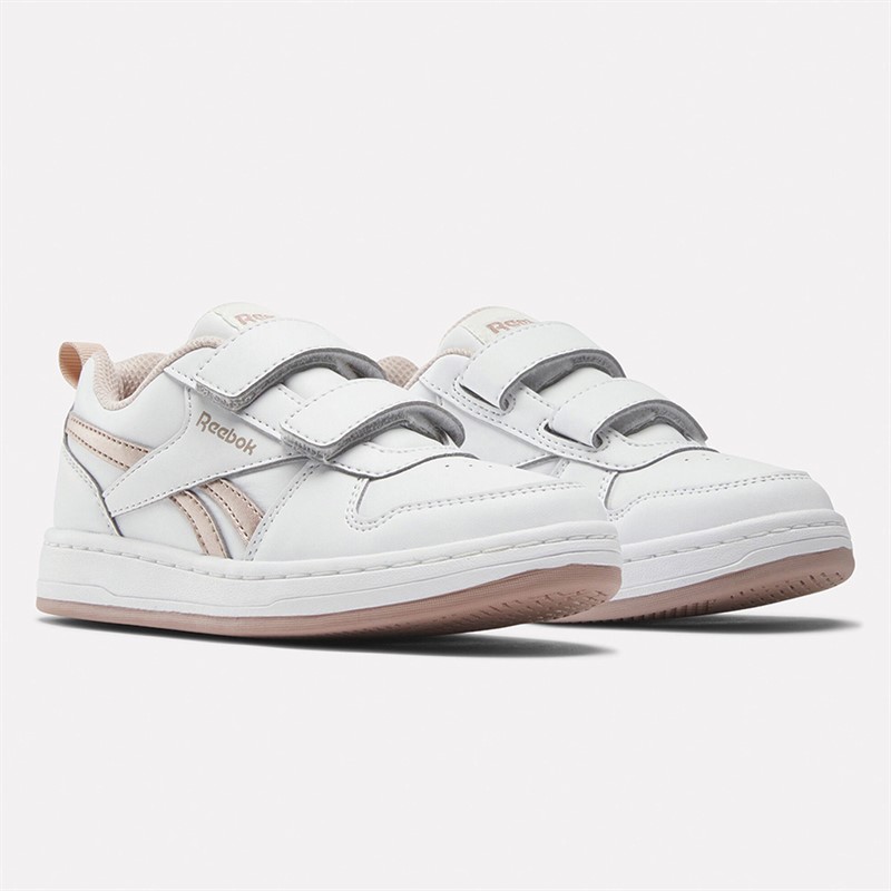 Reebok Classics Girls Reebok Royal Prime 2.0 2V Trainers Footwear White/Rose Gold/Footwear White