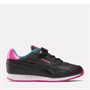 Reebok Classics Girls Reebok Royal Classic Jogger 3.0 1V Trainers Core Black/Laser Pink/Core Black