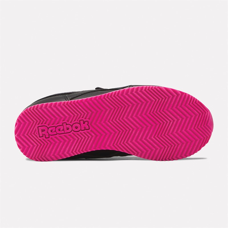 Reebok Classics Girls Reebok Royal Classic Jogger 3.0 1V Trainers Core Black/Laser Pink/Core Black