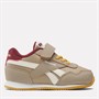 Reebok Classics Infant Reebok Royal Classic Jogger 3.0 1V Trainers Boulder Beige/Classic Burgundy/Retro Gold