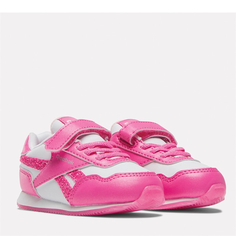 Reebok Classics Infant Girls Reebok Royal Classic Jogger 3.0 1v Trainers True Pink/Footwear White/Pink