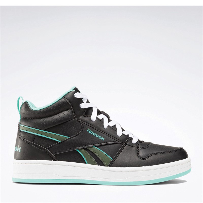 Reebok Classics Chaussures Reebok Royal Prime Mid 2.0 Fille Junior Noir Core/Menthe Cyber/Vert Université