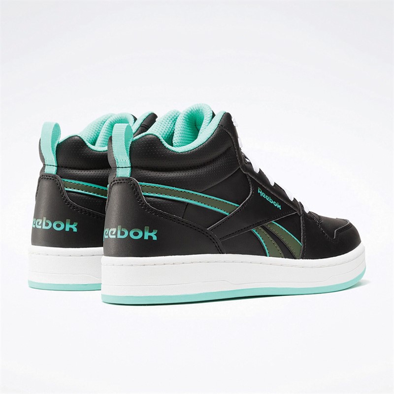 Reebok Classics Chaussures Reebok Royal Prime Mid 2.0 Fille Junior Noir Core/Menthe Cyber/Vert Université