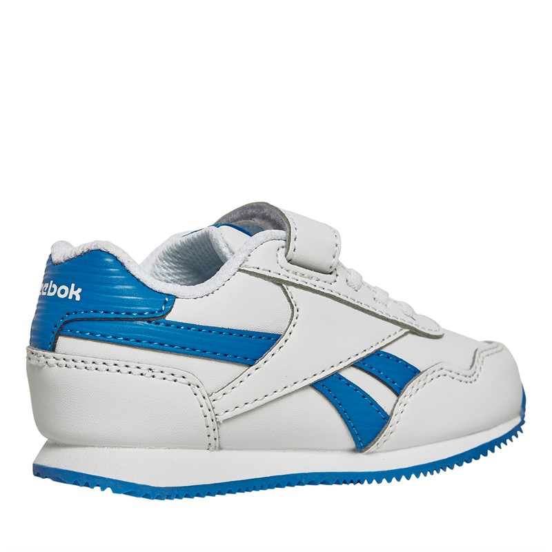 Reebok Classics Infant Reebok Royal Classic Jogger 3.0 1V Trainers White/Kinetic Blue/Kinetic Blue