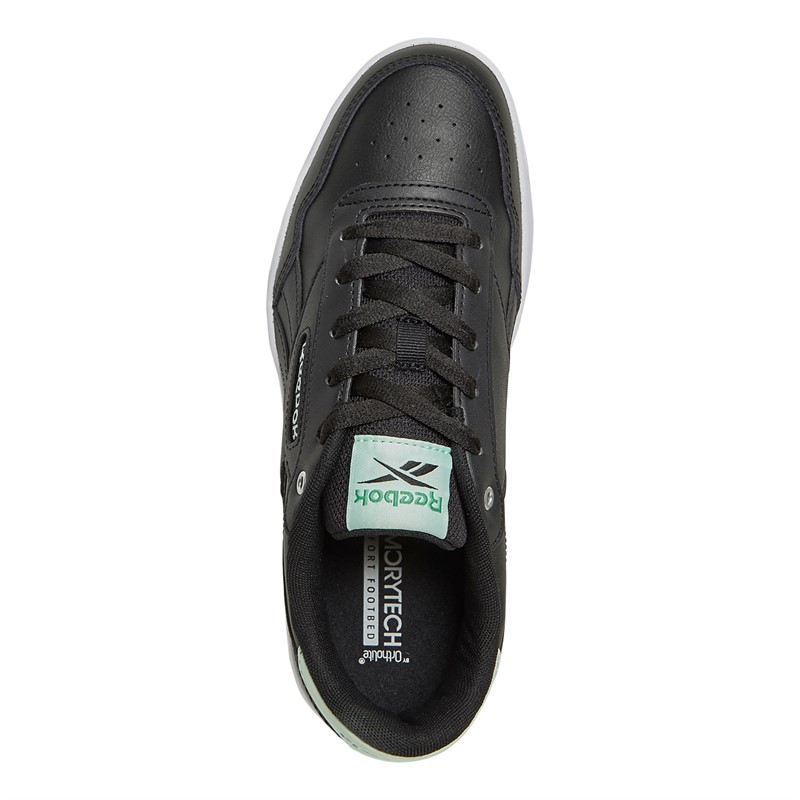 Reebok Classics Womens Reebok Court Advance Trainers Core Black/Aqu Dust/Sport Green