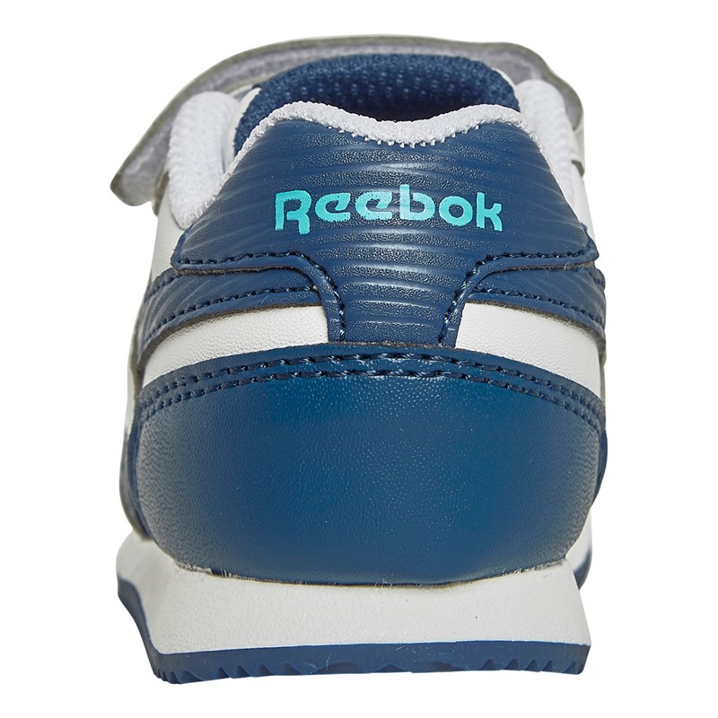 Reebok Classics Infant Reebok Royal Classic Jogger 3.0 1V Trainers White/Uniform Blue/Bold Cyan