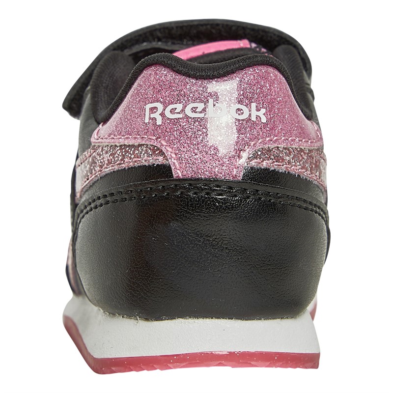 Reebok Classics Infant Girls Reebok Royal Classic Jogger 3.0 1V Trainers Black/True Pink/White