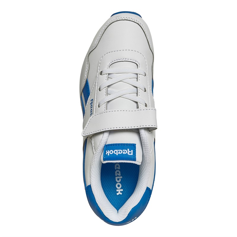 Reebok Classics Kids Reebok Royal Classic Jogger 3.0 ALT 1V Trainers White/Kinetic Blue/Kinetic Blue