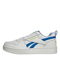 Reebok Classics Junior Boys Reebok Royal Prime 2.0 Trainers White/Kinetic Blue/Acid Yellow