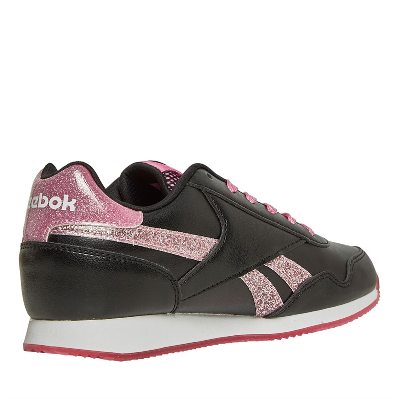 Reebok Classics Junior Girls Reebok Royal Classic Jogger 3.0 Trainers Black/True Pink/White