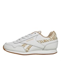 Reebok Classics Junior Girls Reebok Royal Classic Jogger 3.0 Trainers White/Bone/Pink Stucco