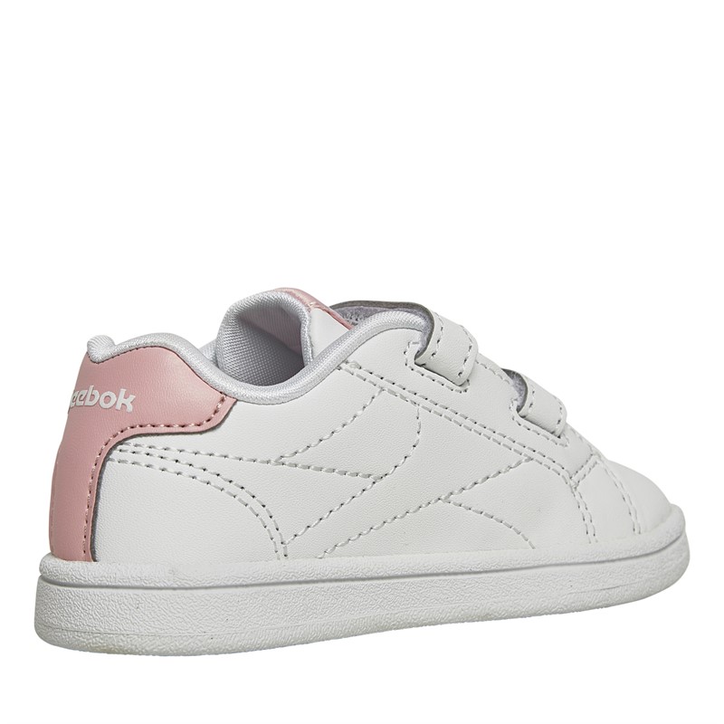 Reebok Classics Infant Girls Reebok Royal Complete Clean 2.0 2V Trainers White/Pink Glow/White