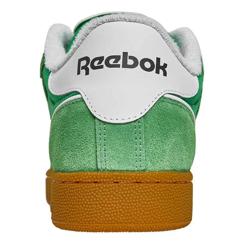 Reebok Classics X Pleasures Club C Bulc 4/20 Trainers Sport Green/Raw Green/White/Reebok Rubber Gum