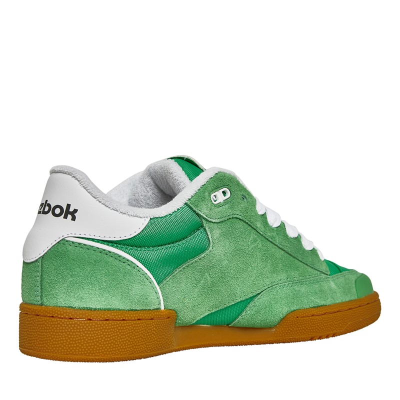 Reebok Classics X Pleasures Club C Bulc 4/20 Trainers Sport Green/Raw Green/White/Reebok Rubber Gum