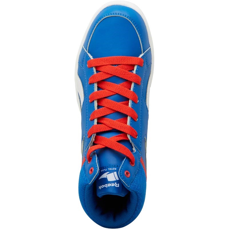 red and blue reebok classics