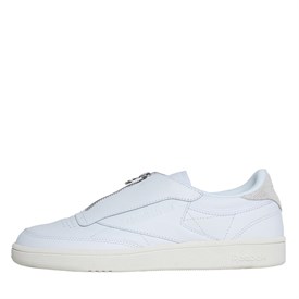 Reebok Classics Dames Club C 85 Zip Sneakers Wit reebok classics kopen in de aanbieding