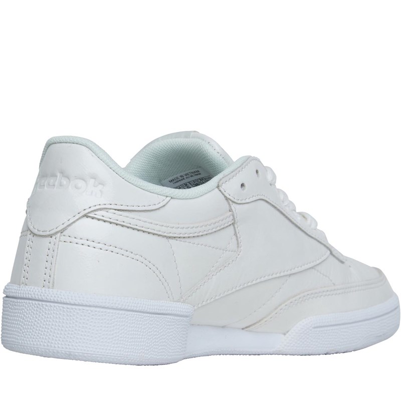 white patent trainers