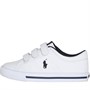 Ralph Lauren Kids Elmwood Ez Trainers White Tumbled W/Navy PP