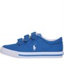 Ralph Lauren Junior Elmwood EZ Trainers Blue Canvas/White PP