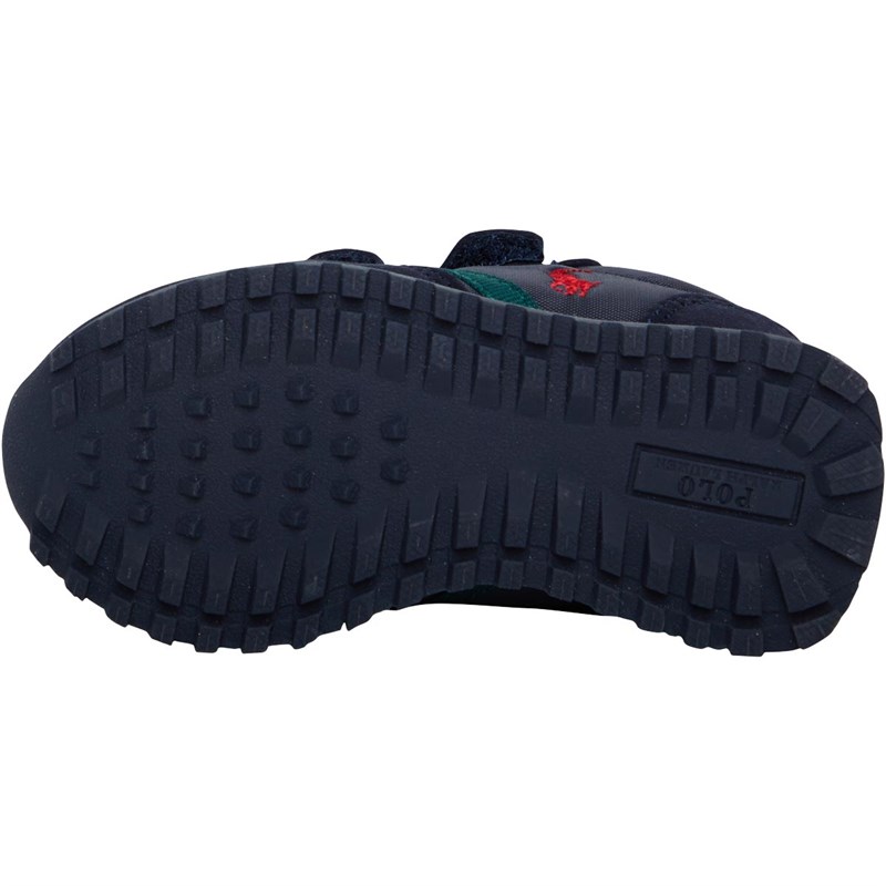Ralph Lauren Infant Boys Weymouth EZ Trainers Navy Nylon/Microsuede/Dark