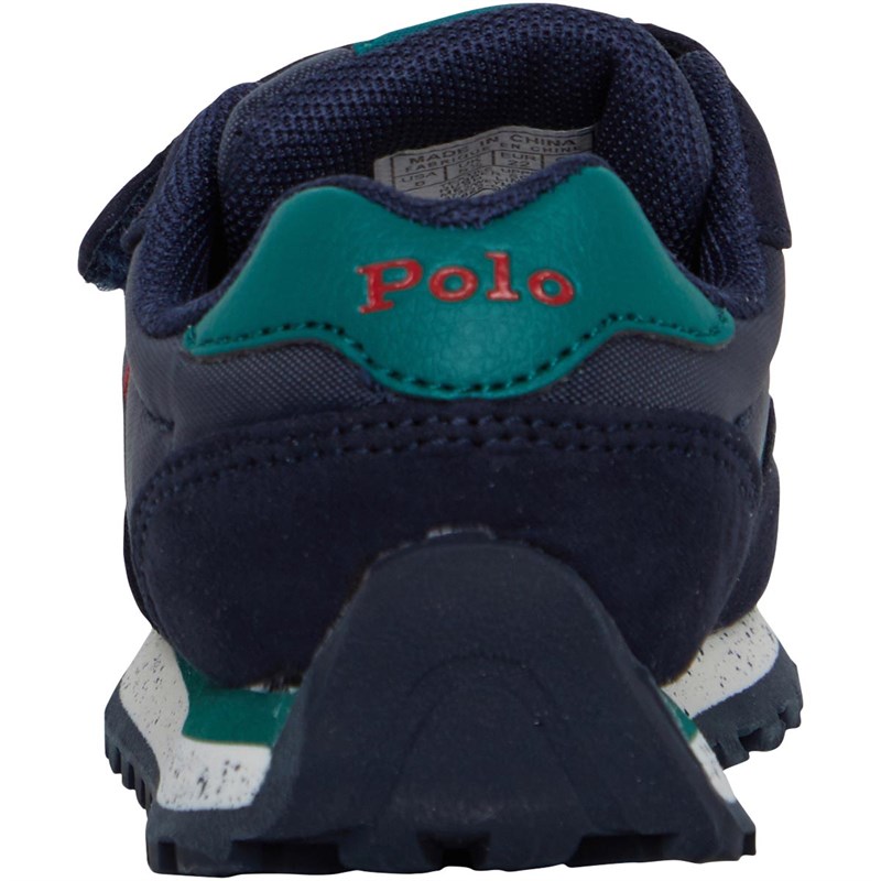 Ralph Lauren Infant Boys Weymouth EZ Trainers Navy Nylon/Microsuede/Dark