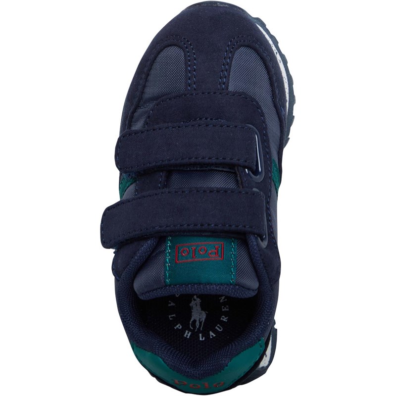 Buy Ralph Lauren Infant Weymouth EZ Trainers Navy Nylon/Microsuede/Dark