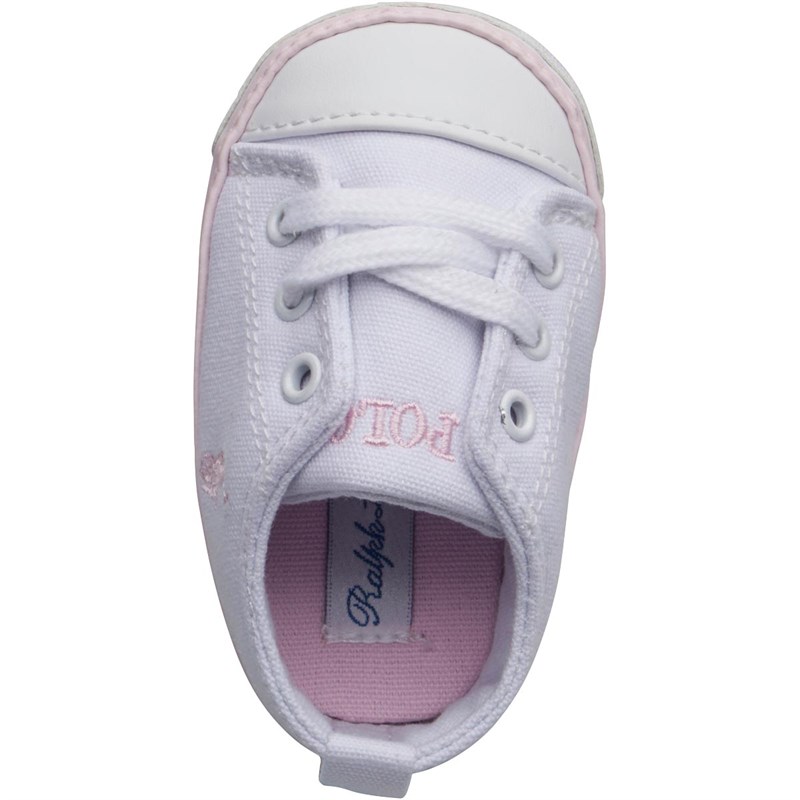 Buy Ralph Lauren Baby Girls Bal Harbour Crib Shoes Pink/Navy