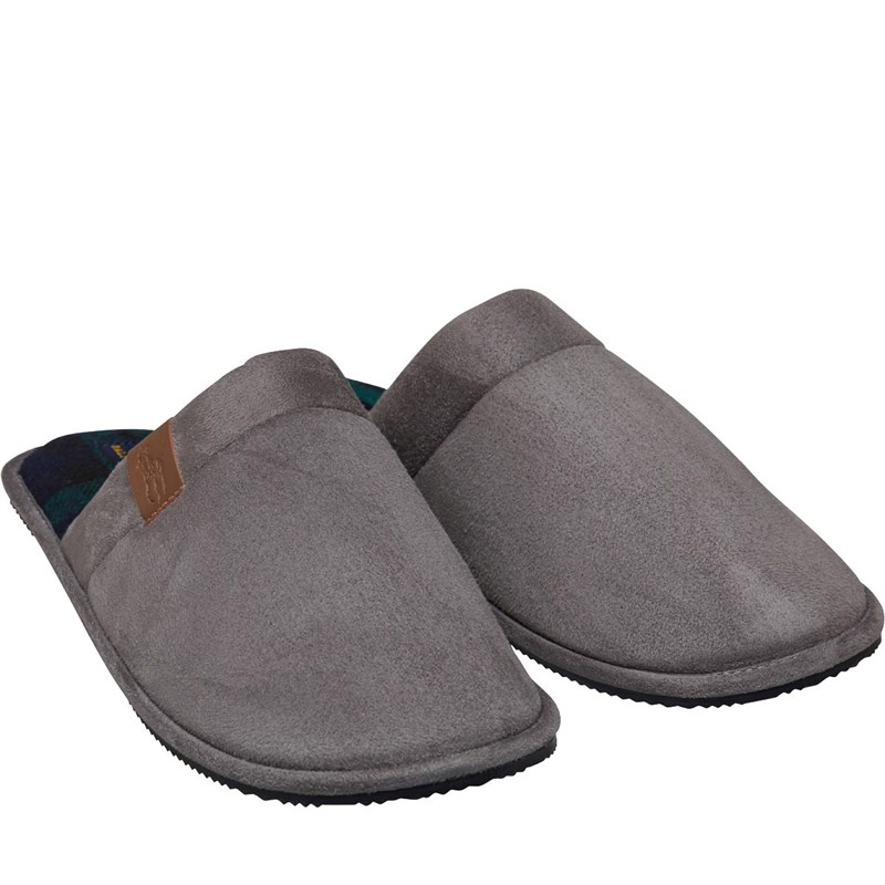 Buy Ralph Lauren Mens Summitt Slippers Grey Wool