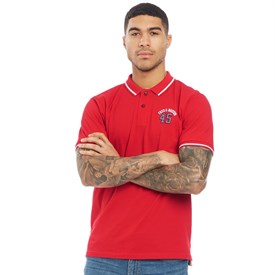 Fred Boston Heren Pique Polo Rood fred boston kopen in de aanbieding