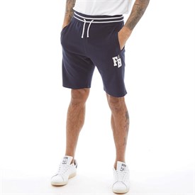 Fred Boston Heren Jersey Shorts Marineblauw fred boston kopen in de aanbieding