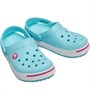 Crocs Kids Junior Crocband II Clogs Ice Blue/Candy Pink
