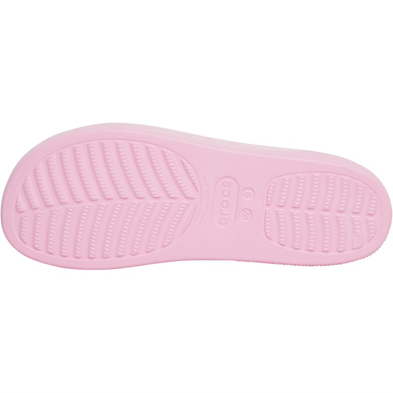 Buy Crocs Womens Classic Platform Sliders Flamingo