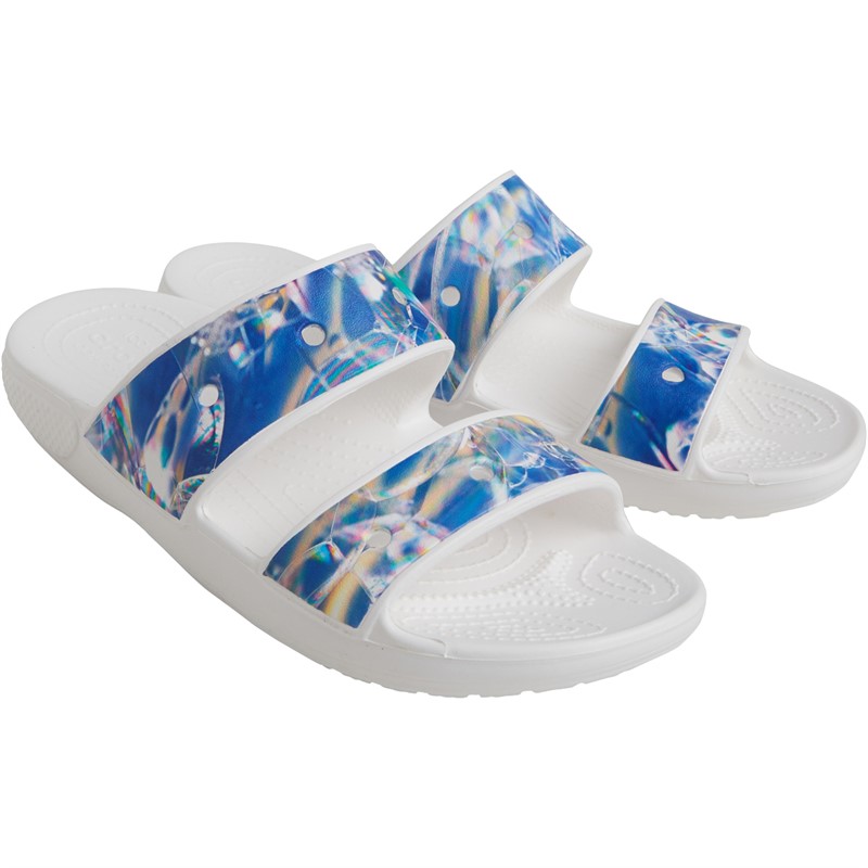 Crocs white best sale flip flops