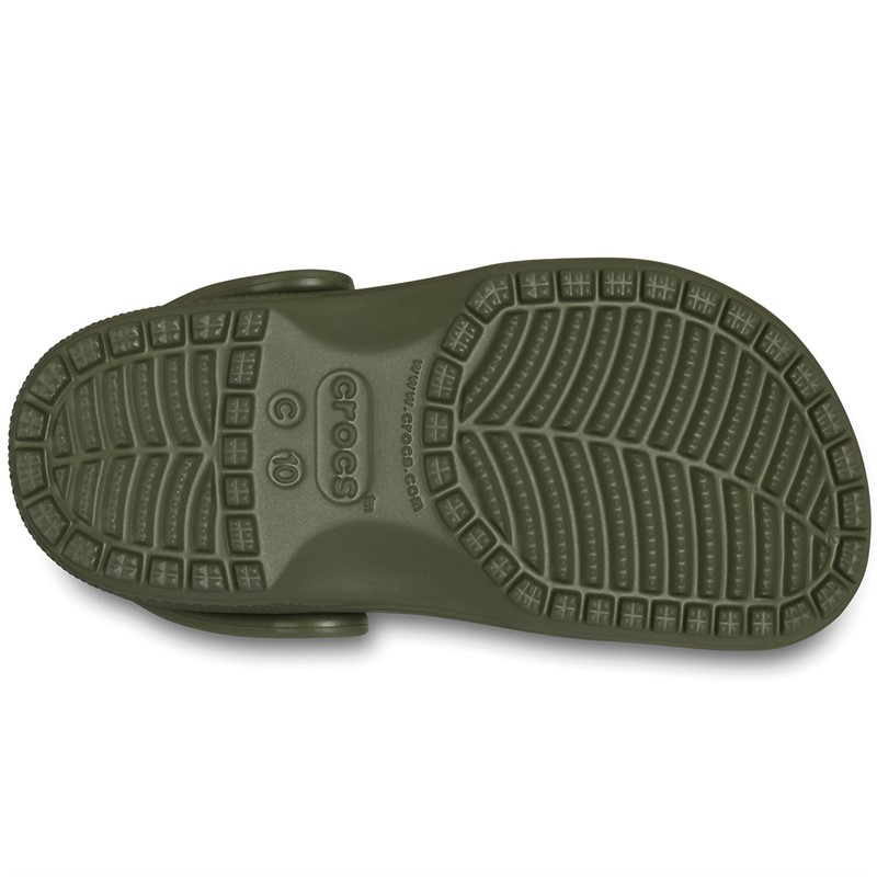 Crocs Kids Classic Clogs Army Green