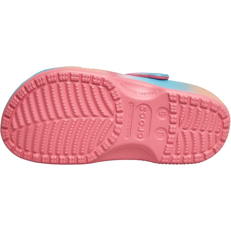 Crocs Junior Classic Colour Dip Clogs Hyper Pink/Multi