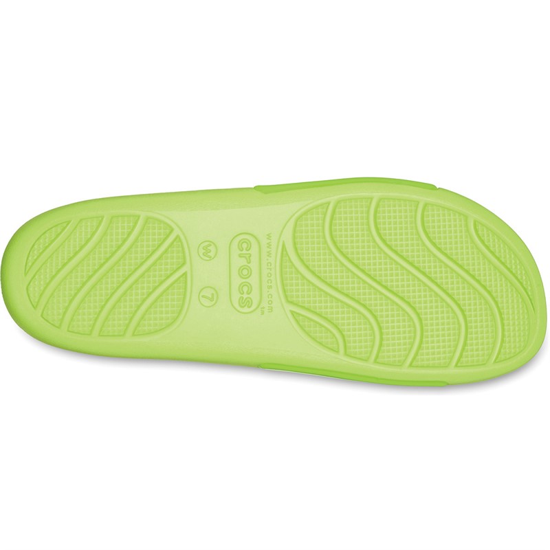 Crocs Splash Glossy Sliders Limeade