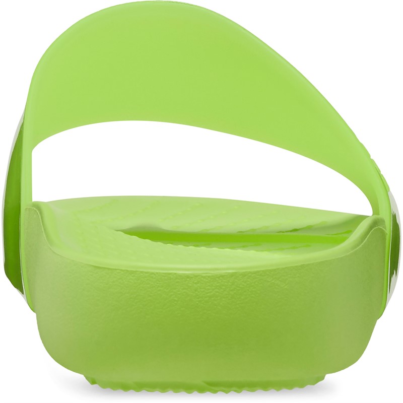 Crocs Splash Glossy Sliders Limeade