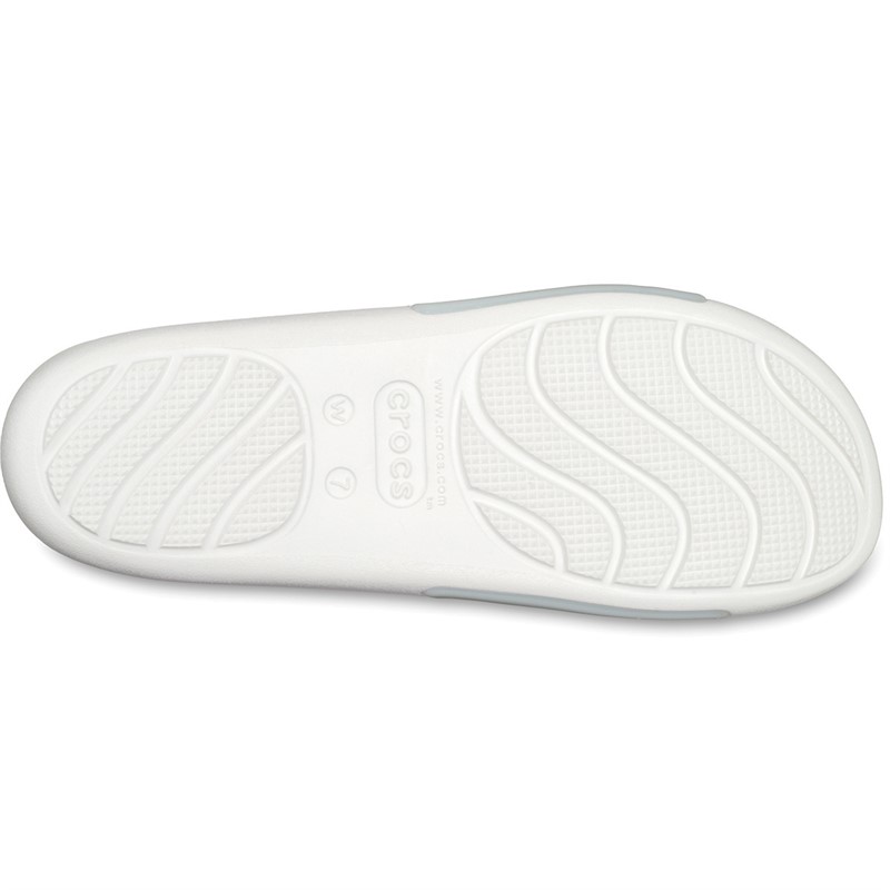 Crocs Splash Glossy Sliders White