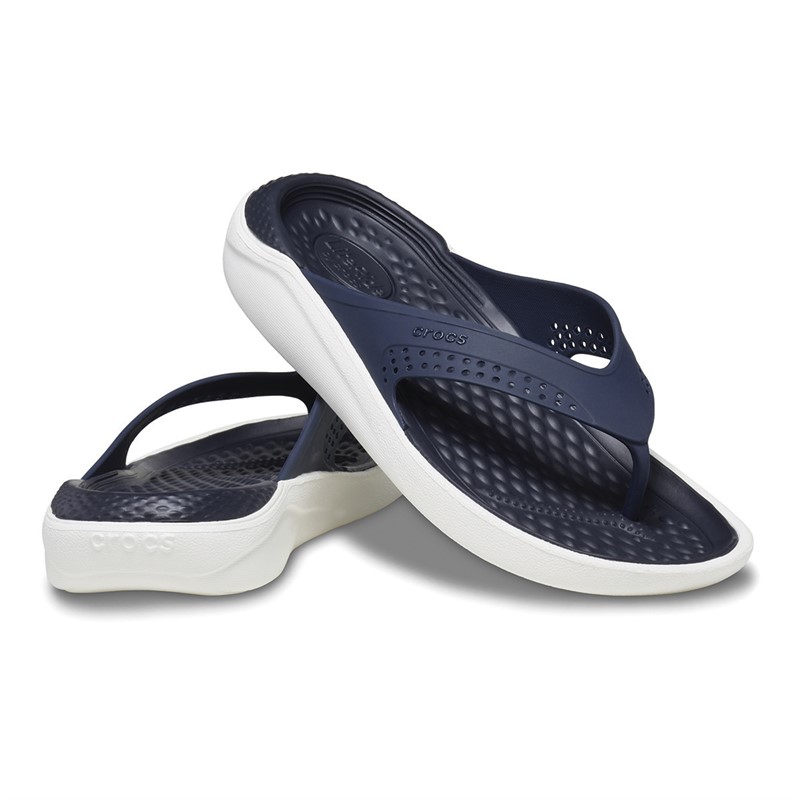 Buy Crocs Literide Flip Flops Navy