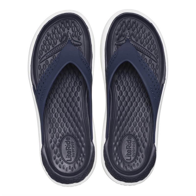 Buy Crocs Literide Flip Flops Navy