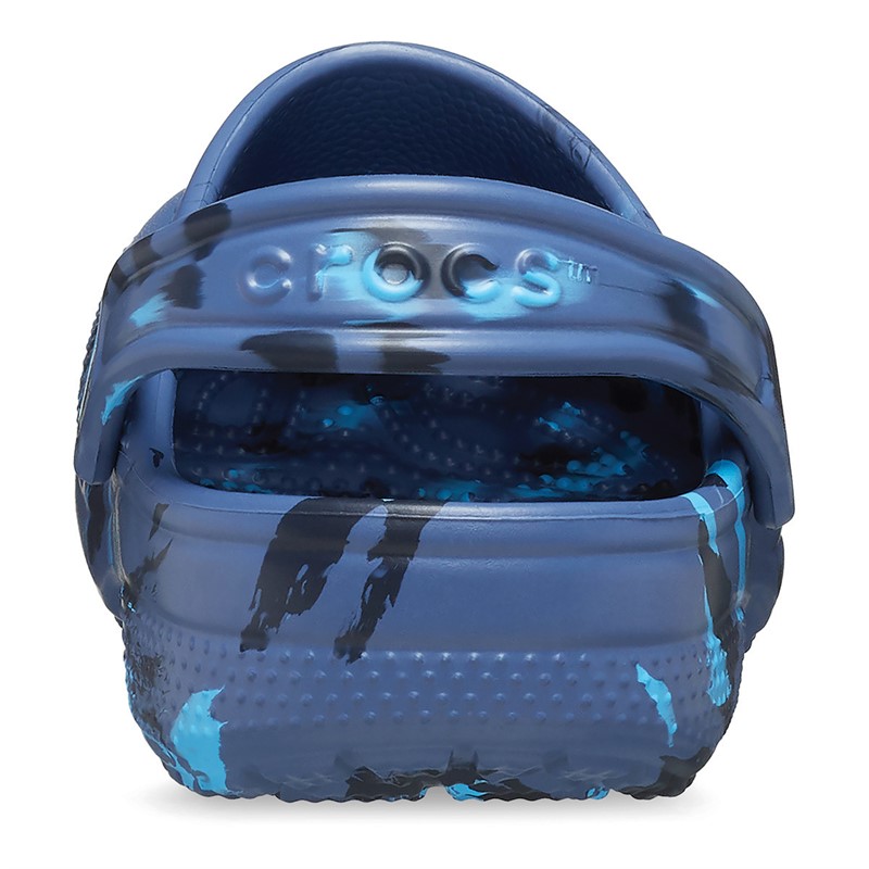 Crocs Junior Classic Marbled Clogs Navy/Multi