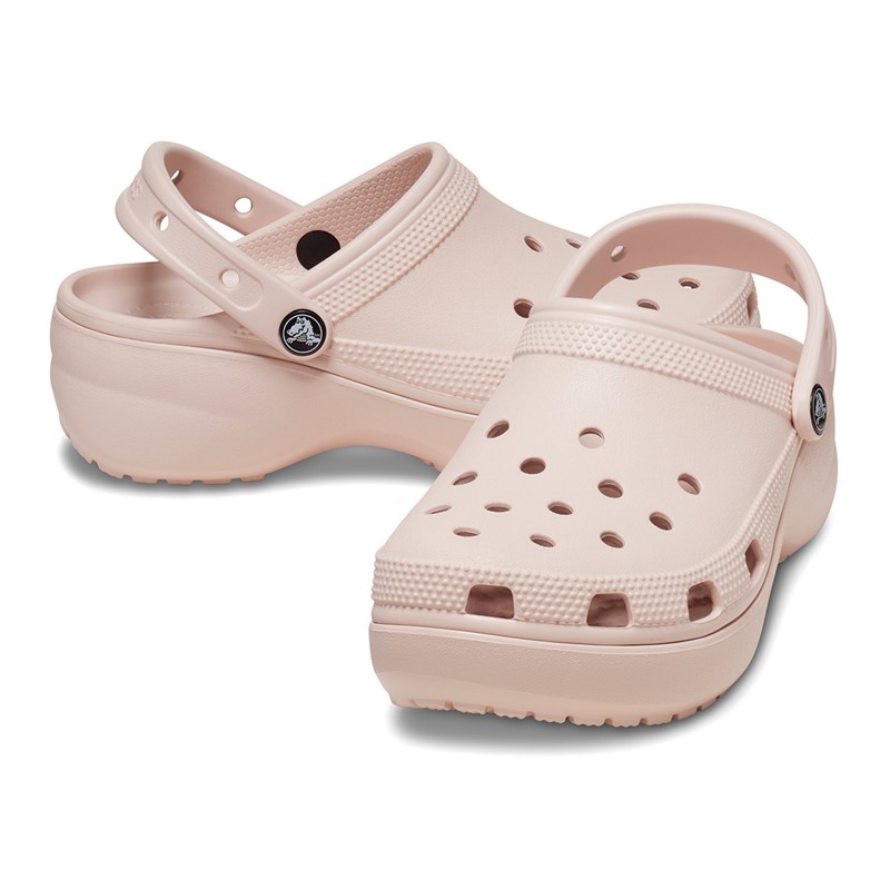 Crocs Womens Classic Platform Clogs Quartz