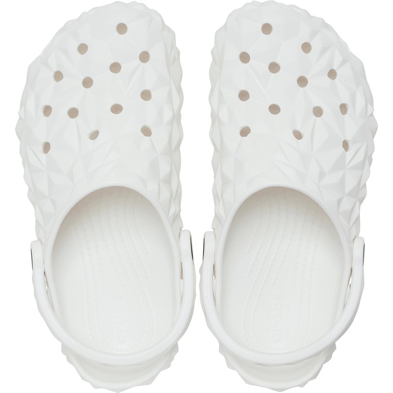 Crocs Womens Classic Geometric Clogs White